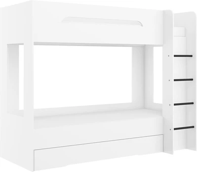 Dviaukštė lova Meblocross Blanc P, 200x80 cm, balta