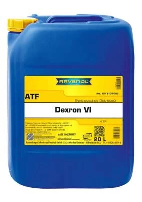 ATF alyva RAVENOL ATF Dexron VI (20L) RAV ATF DEXRON VI 20L