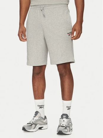 Reebok Sportiniai šortai 100221793 Pilka Regular Fit