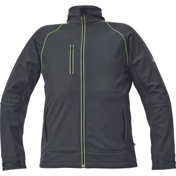 Darbinis švarkas vyrams Cerva Sheldon, antracito/geltona, 3XL dydis