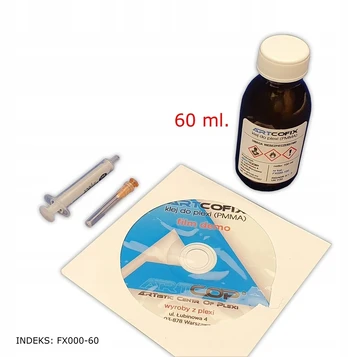 Artcofix 60 ml profesionalūs klijai plexi