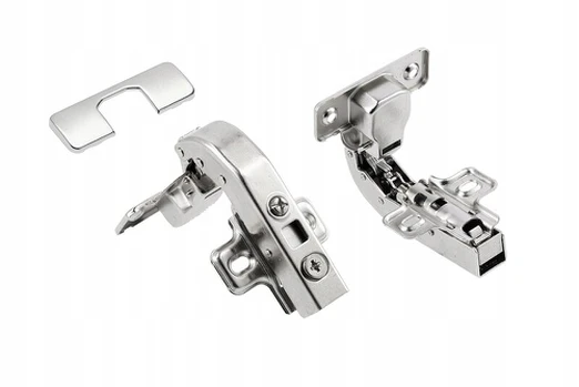 Self-closing hinge/hydraulic angular 90° roller H=0