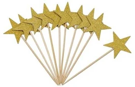 Hisabjoker Ab Guld stjerne kagepynt