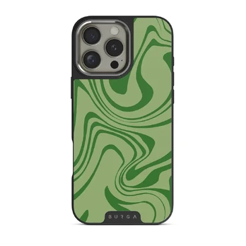 Funky Sensation - iPhone 16 Pro Max Case, Elite Dark (MagSafe) / Silver