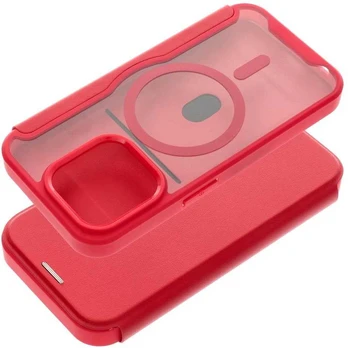 Oem Smart Mag Book for IPHONE 15 PRO MAX compatible with MagSafe red