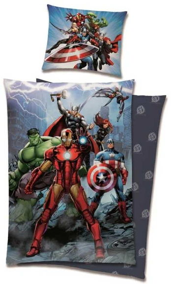 MCU Avengers Sengetøj 140 x 200, 100 procent bomuld