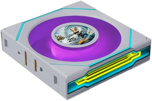 Lian Li UNI FAN SL-INF LCD FLEX Wireless Fan, ARGB and LCD – Reverse Blade, 120mm, baltas