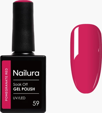 Nailura - Gel Polish 59 - Pomegranate Red - 10 ml