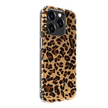 „Evelatus iPhone 15 Pro PC“ pritaikytas spausdinimo dizainas „Leopard Apple“.