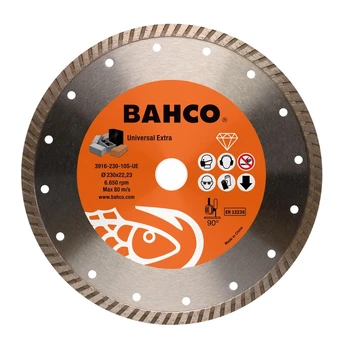 Deimantinis diskas betonui, turbo, Bahco 230x3.2x22.23mm