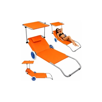 Lean Paplūdimio gultas oranžinis