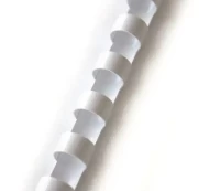 Spiralė įrišimui plastikinė 28 mm, balta (50vnt.) kaina