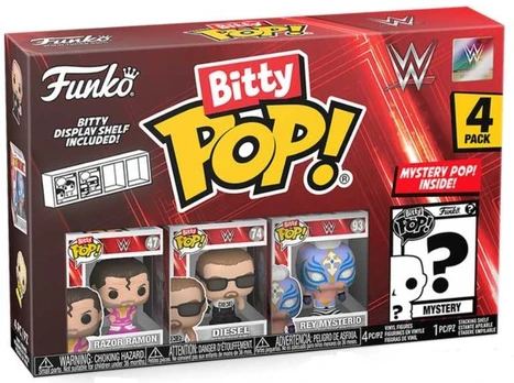 Funko Bitty POP! WWE Razor Ramon 2 cm 4 vnt. pakuotė