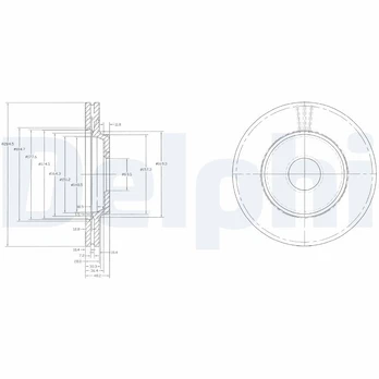 Stabdžių diskas DELPHI BG2419