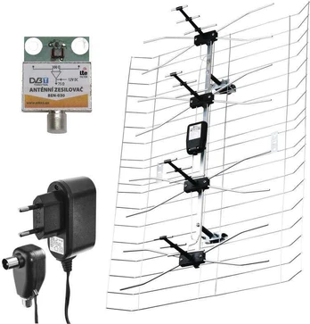 EMOS EM-030 outdoor antena 0-100 km DVB-T2