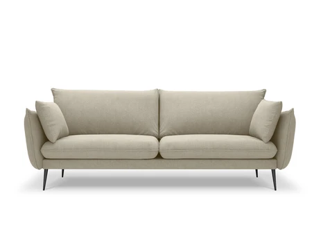 Keturvietė sofa Milo Casa Elio, smėlio spalvos