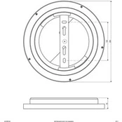 EVN ALR LED skydelis baltas 12W Ø25cm 4000K