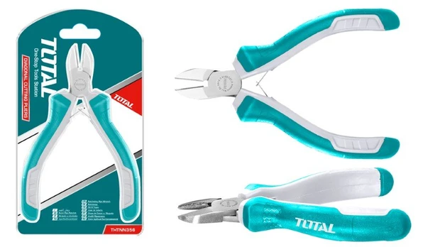 Universalios šoninės replėsreplės tiksliems darbams TOTAL, 115 mm, THTMN356