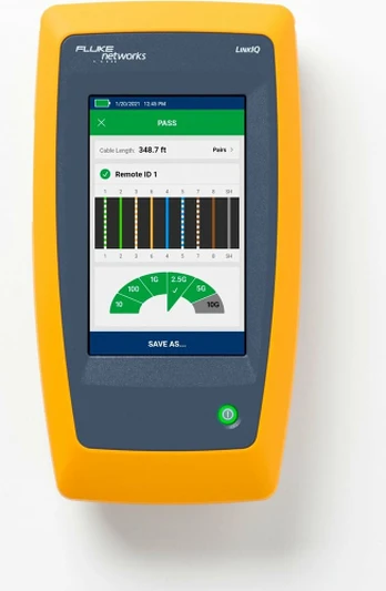 Fluke Tester for wiring qualification, diagnostics of network devices LinkIQ