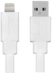 AVACOM MFI-120W USB CABLE - LIGHTNING, MFI CERTIFICATION, 120CM, WHITE kaina