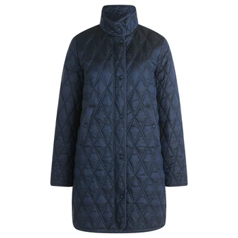 Lengvas paltas moterims, Mėlyna, Quilted Jacket