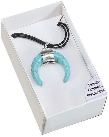 Teal Magnesite amuletas pakabukas