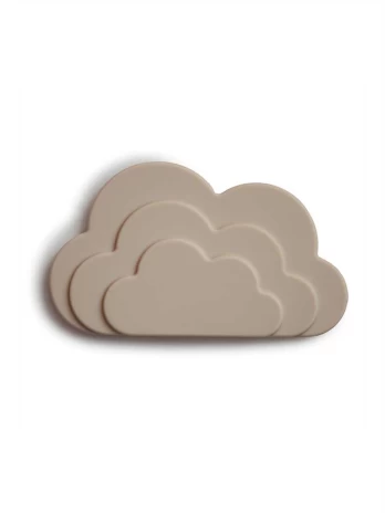 MUSHIE silikoninis kramtukas CLOUD, Gray