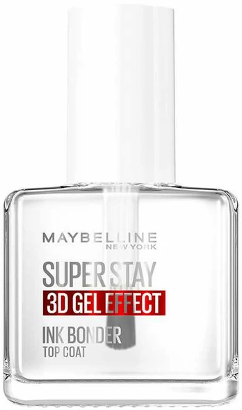 Maybelline SUPERSTAY nail 3D gel effect ink bonder top coat 12 ml