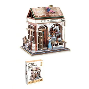 ŽAISLAS 3D MEDINĖ DELIONĖ BOOK STORE 161VNT