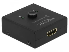 SWITCH VIDEO DELOCK 2X HDMI BIDIRECTIONAL 4K MINI Juodas kaina
