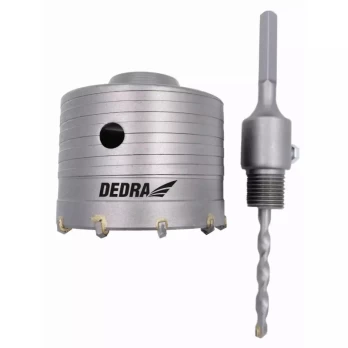Dedra grąžtas 100 mm HM šerdies grąžtas su HEX rankena
