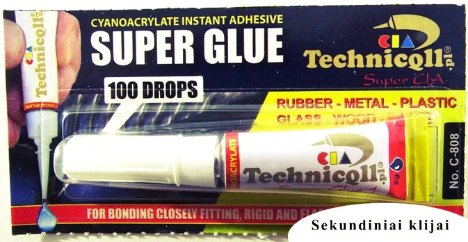 Sekundiniai klijai Techniqll C-808 2 g.
