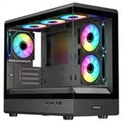 EVOLVEO Ursus, skříň mATX, 6x ARGB ventilátor 120mm, skleněná bočnice + přední panel