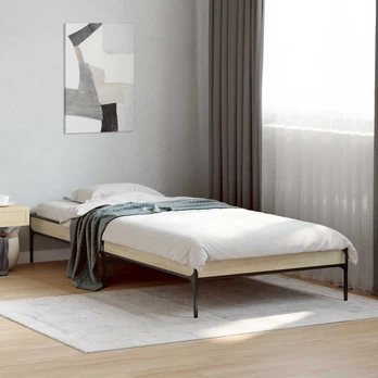 Lova Lovos rėmas Sonoma ąžuolas 80 x 200 cm Apdirbta mediena
