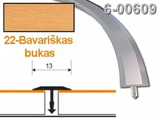 Profilis lankstomas ZicZac | 13 mm, alu-bavariškas bukas, 2.5 m