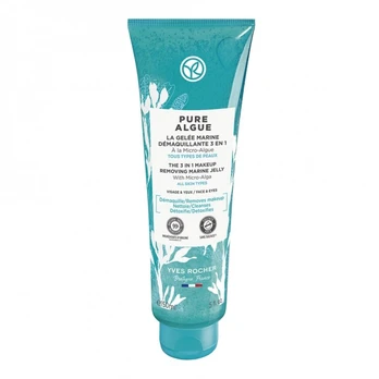 YVES ROCHER PURE ALGUE THE 3 IN 1 makiažo valiklis želė, 150 ml