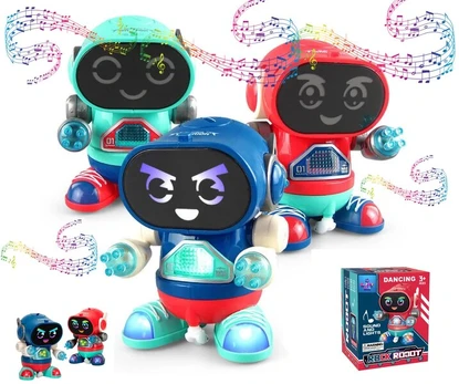Vaikiškas šokantis robotas su LED apšvietimu ir muzika Dancing Robot Rock