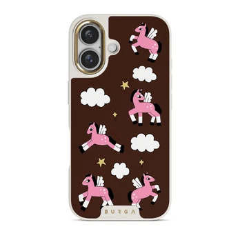 Cloud Hopping - iPhone 16 Case, Elite Light (MagSafe) / Gold