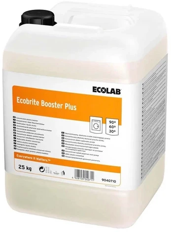Ecolab ECOLAB Ecobrite* Booster Plus – šarminis skalbimo stiprumo stipriklis - 25 kg