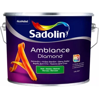 Dažai Sadolin Ambiance Diamond, balta, 2.5 l