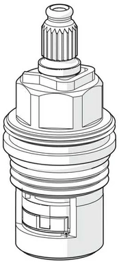 ORAS Keramisk topstykke 1/2" 22 mm til Optima