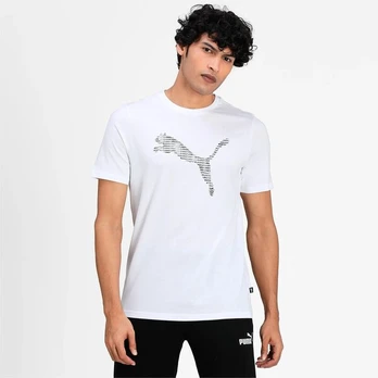 Marškinėliai vyrams Puma Cat Basic Tee White, balti, S