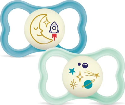 MAM - Air Night Silk 2p Box V - Blue - 6-16m