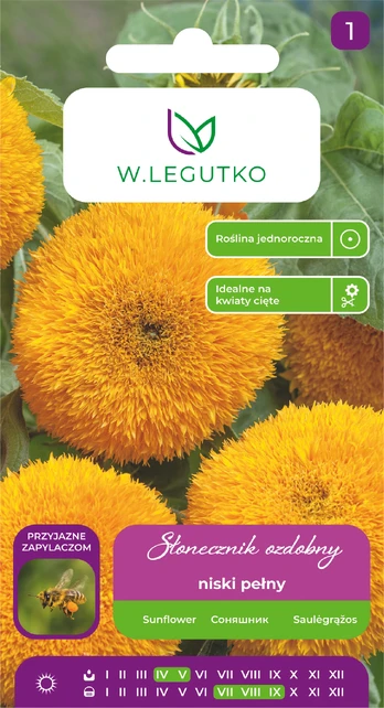 Sėklos saulėgrąža TEDDY BEAR, 2 g