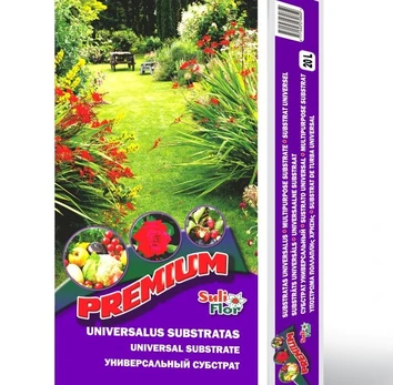 Universalus durpių substratas SULIFLOR PREMIUM 20 l.