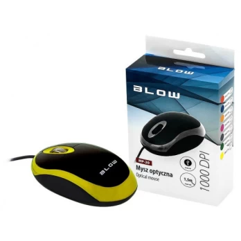 Optical mouse BLOW MP-20 USB yellow