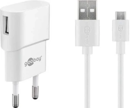 Goobay 45297, vidaus, AC, 1 m, balta