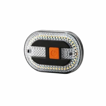 Dviračio uodegos žibintas su posūkiu, USB įkrovimas, 1 vnt.