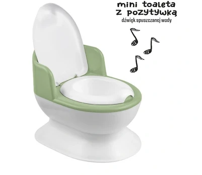 Todller's Potty - with sound - WHITE / GREEN