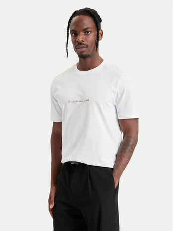 HUGO Marškinėliai Datri 50568118 Balta Regular Fit